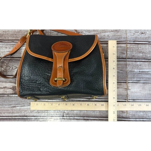 Dooney & Bourke All-Weather Leather Essex Crossbody Bag Black Vintage 90s USA - Picture 8 of 9